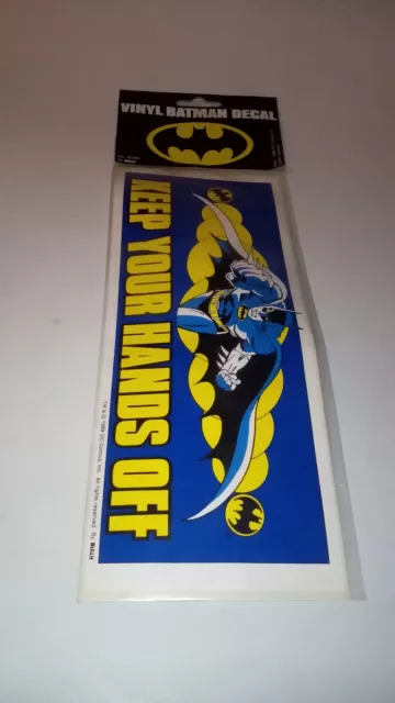 Vinyl Batman Decal Aufkleber, 30 cm lang von Bully 1989, unbenutzt, Neu, OVP