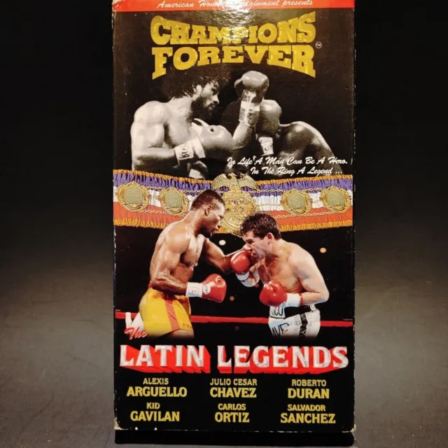 CHAMPIONS FOREVER LATIN Legends Boxing VHS VCR Tape $6.00 - PicClick