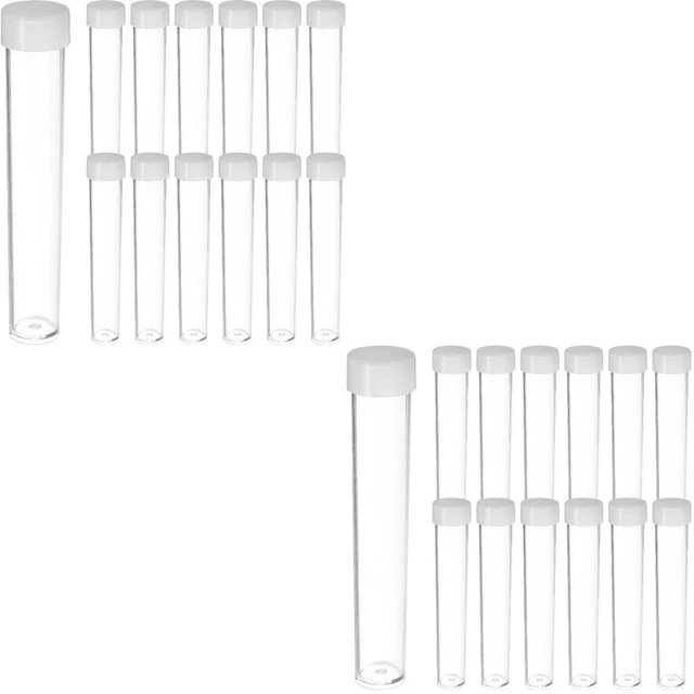 60 pcs Tubes With Lids Glitter Containers Storage Tube Cute Storage Box