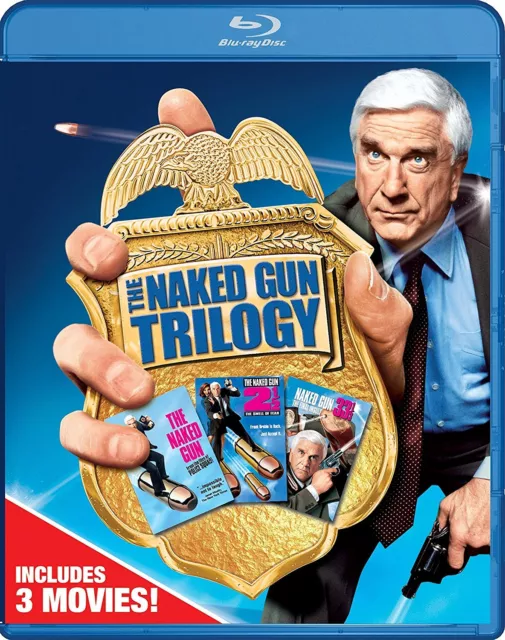 The NAKED GUN TRILOGY BLU RAY SET (2017) BRAND NEW & SEALED!  LESLIE NEILSON