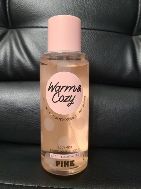 Victoria's Secret PINK Body Mist, WARM & COZY Scent Full Size 8.4 fl.oz/250 ml**