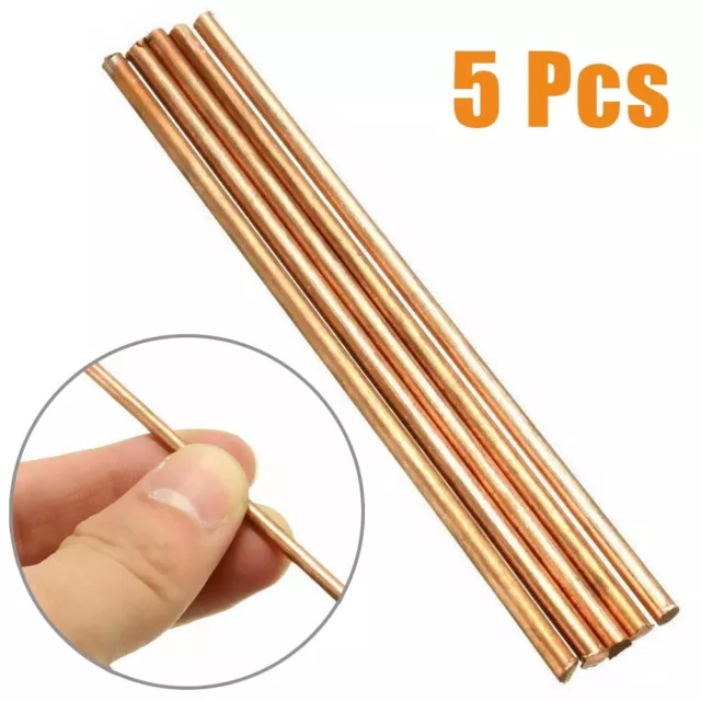 Industrial Copper Rod Brass Rod 100mm Length 4mm Diameter 5 Pcs Copper Metal Rod 3