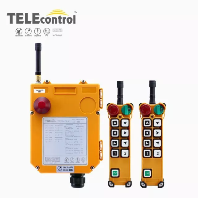 Industrial Remote Control Single Speed Wireless Controller For Crane Lift F24-8S