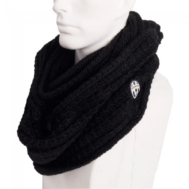 Sciarpa Juventus Ufficiale JACKARD Nera JJ11 - 100% Acrilico - Foto 8