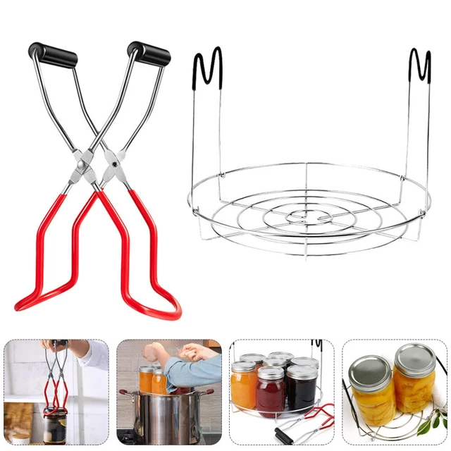 1 set 2 pezzi 12 pollici canning rack acciaio inox canning lifter (vari colori)