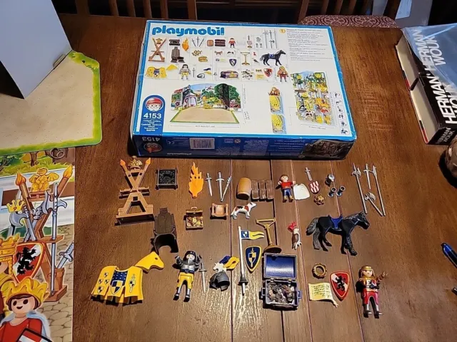 Playmobil 4153 Advent Calendar Knights Duel Complete No Boxes