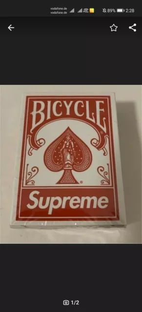 Supreme Bicycle Mini Cards FW21 Kartenspiel，5 Stuecke. FW21 gift