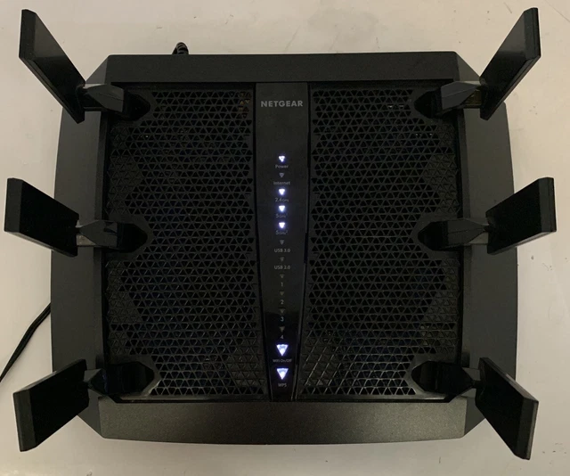Modem X6 NETGEAR R8000 NIGHTHAWK X6 Tri-Band modem router cavo 3,2 Gbps nero EUR ...