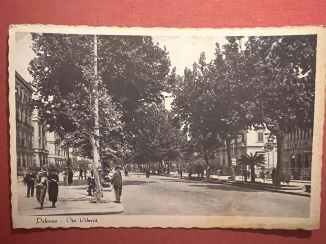 Cartolina - Palermo - Via Libertà - 1920 ca.