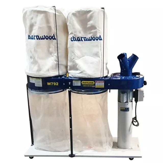 CHARNWOOD W792/3 Professional Dust Extractor 2200w 3 phse, 2mic Filter