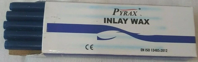 Cire d'incrustation dentaire pour couronne et pont 10 bâtons 50 Grms. Pyrax...