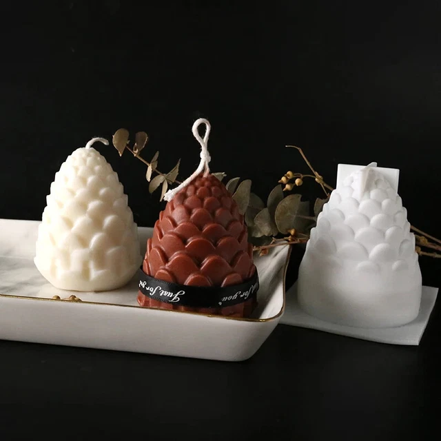3D Pine Cones Silicone Mold for DIY Candle Making Molds Silicone Wax Mold Qo