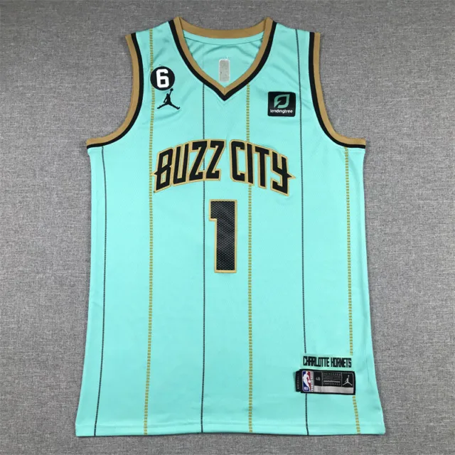 Lamelo Ball Charlotte Hornets NBA Basketball Jersey Buzz City #1 Special Edition
