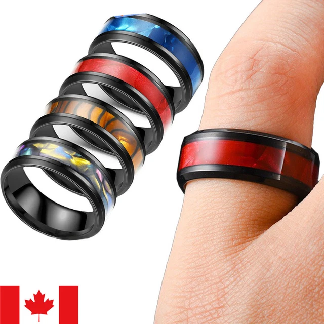 Acquista Moda Uomo Oro Colore Titanio Acciaio Celtico Drago Anelli Intarsio Blu Fibra Di Carbonio Anelli Per Uomo Gioielli Da Sposa Drop Shipping In Italia A Partire Da 13 - Foto 9