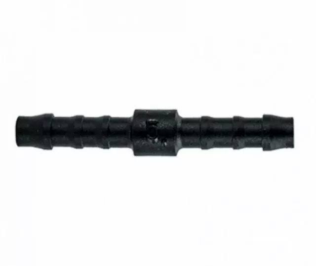 4x Schlauchverbinder RGV 5 mm  5 mm Pipe Connector  45,5mm schwarz  85C