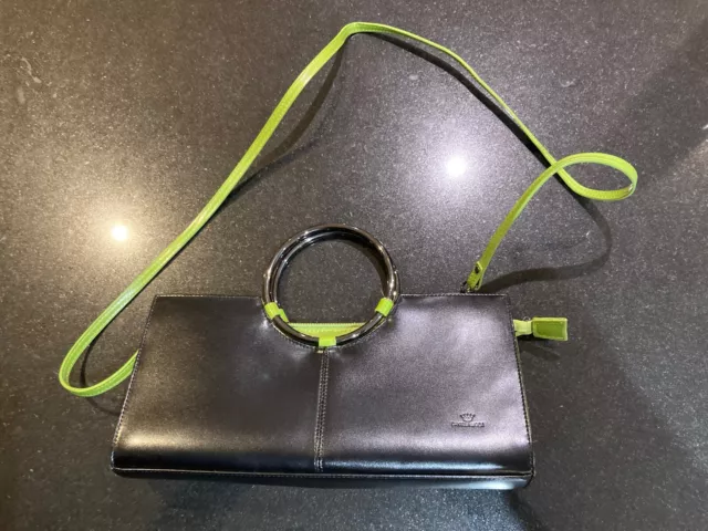 CAVALLO MODA GREEN leather clutch handbag 12.00 PicClick UK