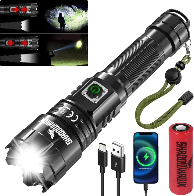 X32 Torcia LED Multicolore Professionale 4 in 1 Bianco Blu Verde