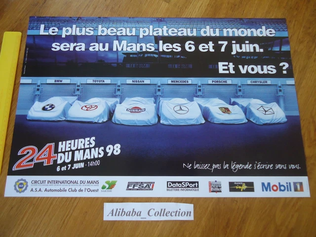 Affiche Originale 24 Heures Du Mans 1987 - Moto - ACO - Poster Vintage N°29
