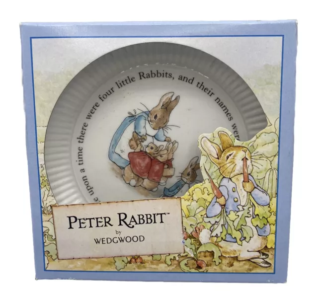 New Wedgwood Peter Rabbit 6” Plate Easter Cake Dessert Frederick Warne & Co 1993