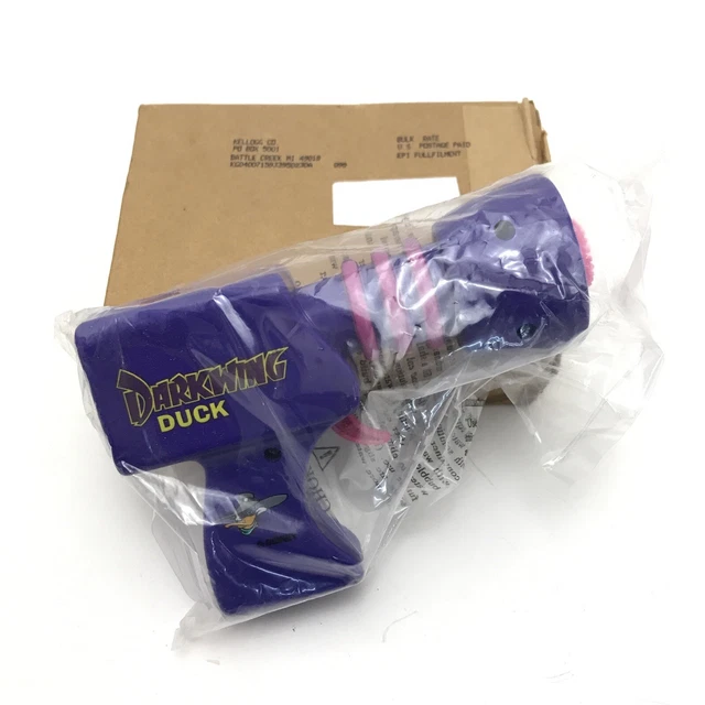 DISNEY DARKWING DUCK Bubble Gun Kellogg Cereal Promotion 1993 Mail In MIB NOS 25.00 PicClick