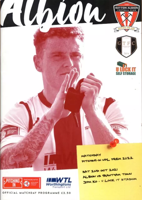 Witton Albion v Grantham Town 02/10/21 Northern Premier League