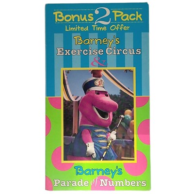 BARNEY VHS TAPES Barney s Exercise Circus Parade Of Numbers Bonus 2 barney-vhs-tapes-barney-s-exercise-circus-parade-of-numbers-bonus-2