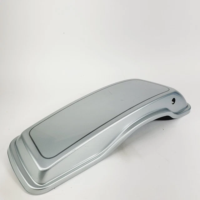 Harley Davidson 14-23 Touring Left Saddlebag Lid Gloss Silver Pearl OEM 90200413