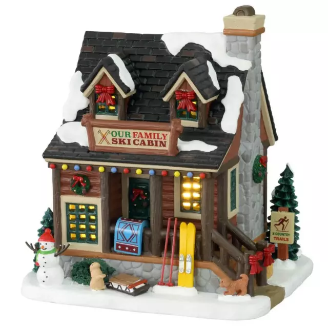 Lemax 2021 Our Family Ski Cabin Vail Village #15748 Mountain Vacation Paradise