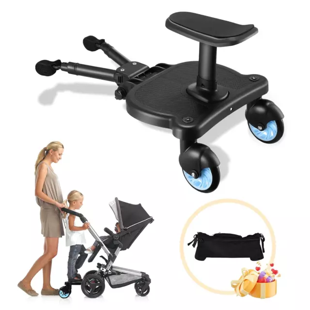 Universal Stroller Board Buggy Detachable Seat Sit Stand Glider Organize 55 Lbs