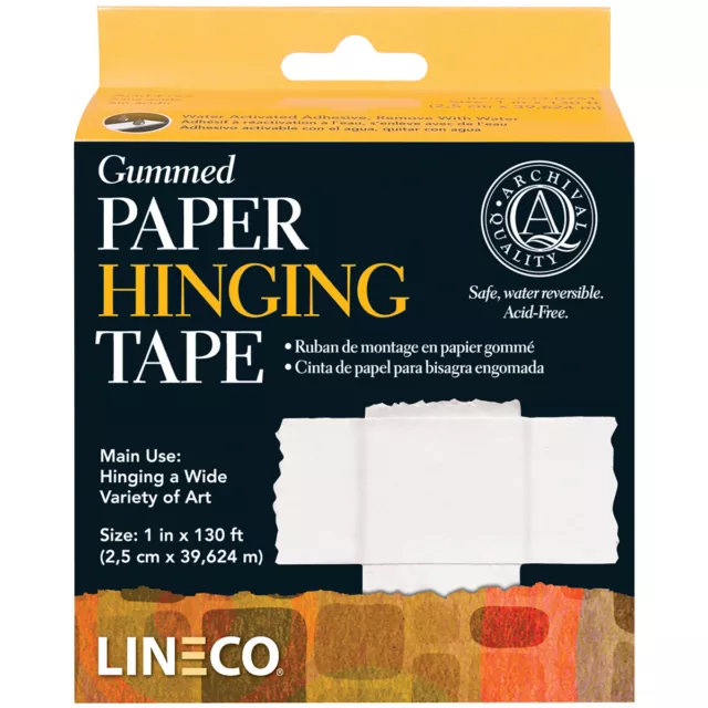 Gummed Paper Hinging Tape-1"X130', 5330751