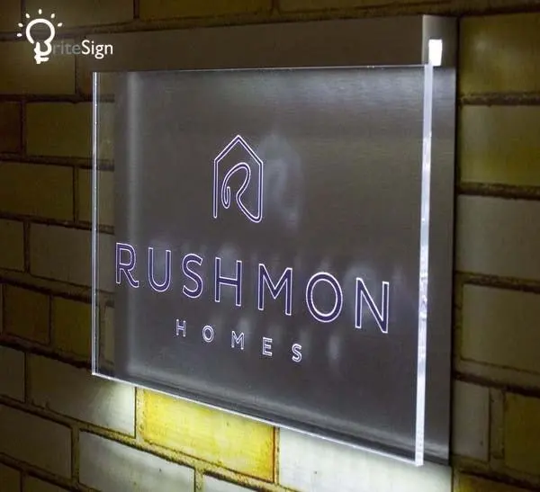 BRITESIGN | LED designer acrylic house number plaque