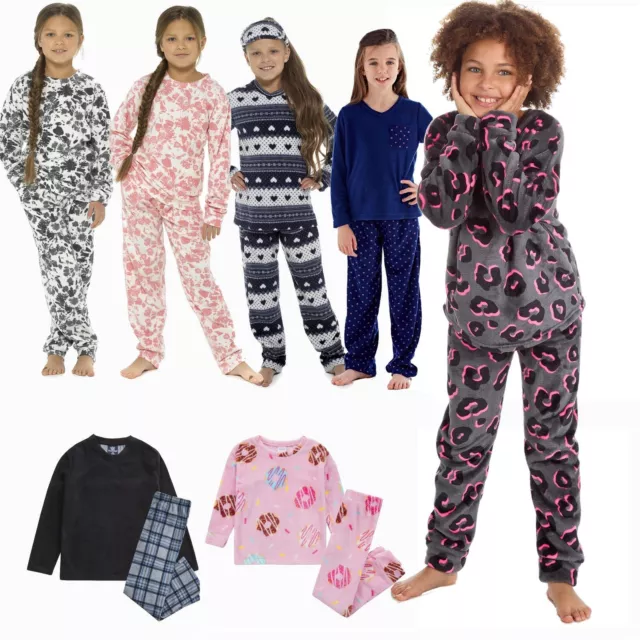 Set pigiami pile bambini ragazze ragazzi bambini pigiami bambini età 2-13 anni