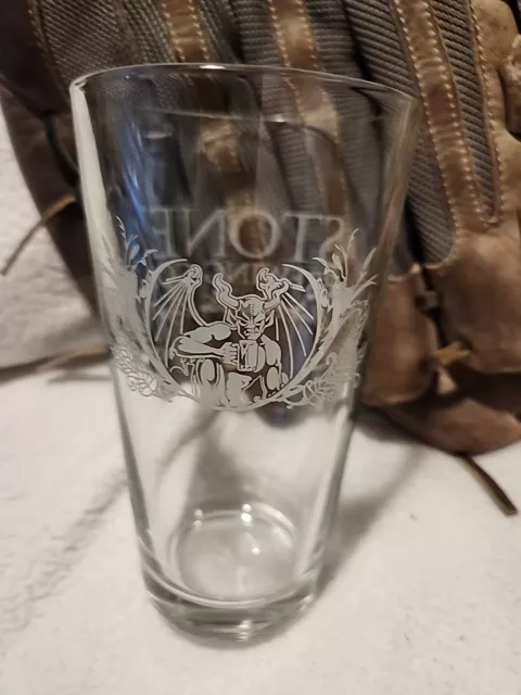 STONE BREWING North County San Diego California Logo Pint Glass Beer