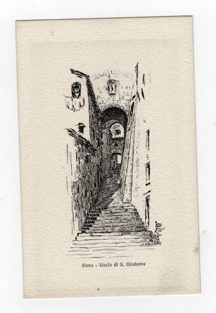 Siena  Vicolo Di San Girolamo  Cartolina Nr 15  Ill.  Petrucci  Ediz.giuntini Nv