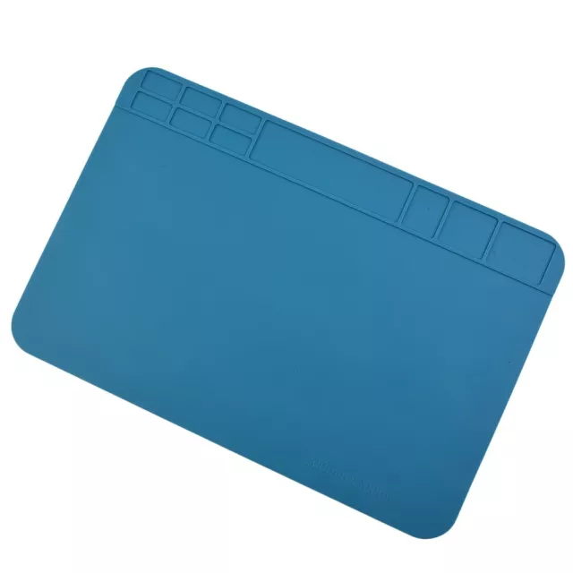 High Temperature Silicone Repair Pad Mat for Electronic Devices Blue (30x20cm)