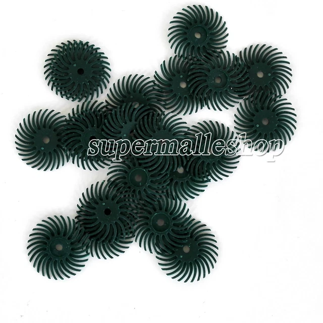 RADIAL BRISTLE DISCS 80 GRIT MINI RADIAL BRUSHES 3/4" Pack of 10