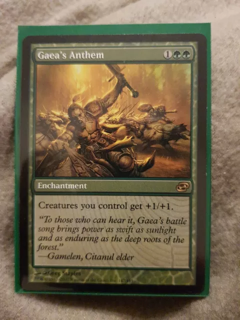 1x MTG Magic The Gathering TCG Gaea's Anthem Rare - Planar Chaos