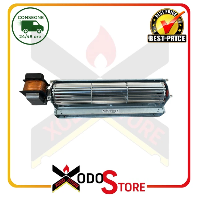 Moteur pour ventilateur tangentiel Fergas pour poêles à granulés Edilkamin, Pellbox et autres