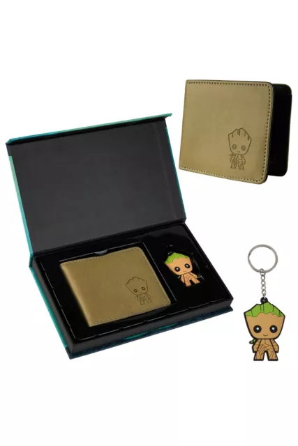 Marvel Mens Guardians Of The Galaxy Keyring And Wallet Gift Set Keychain