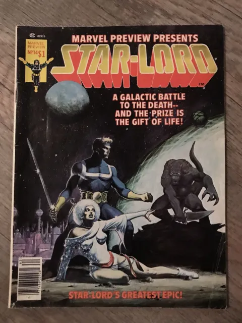 Marvel Preview #14 Presents Star-lord Starlord 1978 Guardians Of The Galaxy FN+