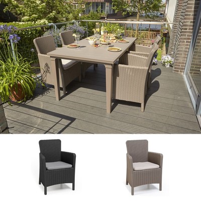 /assis e Keter Allibert Jaipur chaise de plage Graphite Couché e 