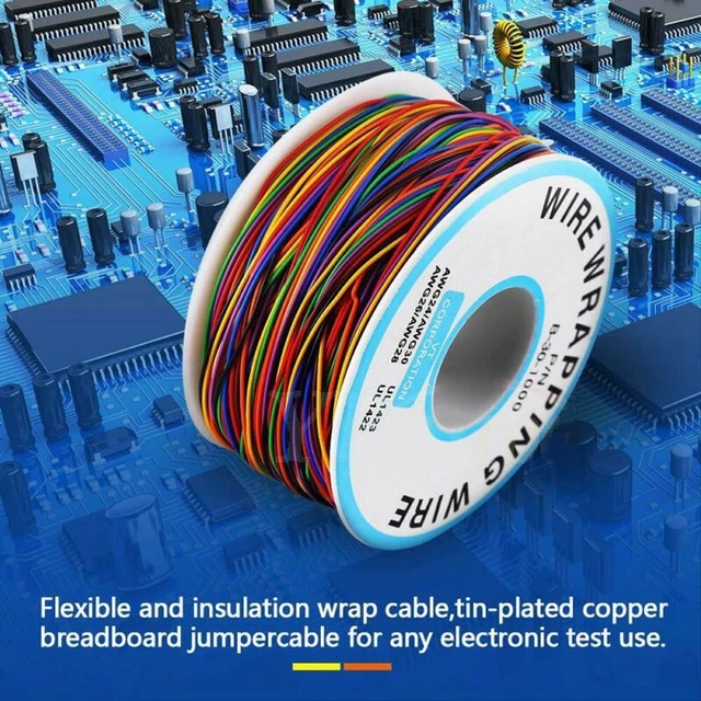 Cavo Avvolgitore Elettrico Isolato Jumper Multicolore PCB Saldatura 2.5m Filo