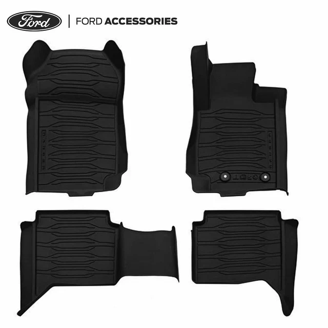 GENUINE FORD RANGER TKE Double Cab Front & Rear Rubber Floor Mats 2011