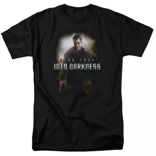 Star Trek Darkness Kirk T Shirt Licensed Sci-Fi Movie Classic Tee New Black
