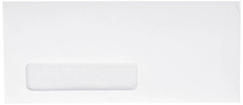 Quality Park QUA90120 Left-Window Envelopes Diagonal Seam 10 White 500/Box
