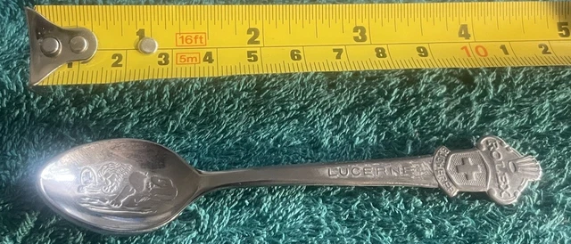 Vintage Rolex Bucherer Lucerne Switzerland (cb) Collectible Silver Spoon LUGANO