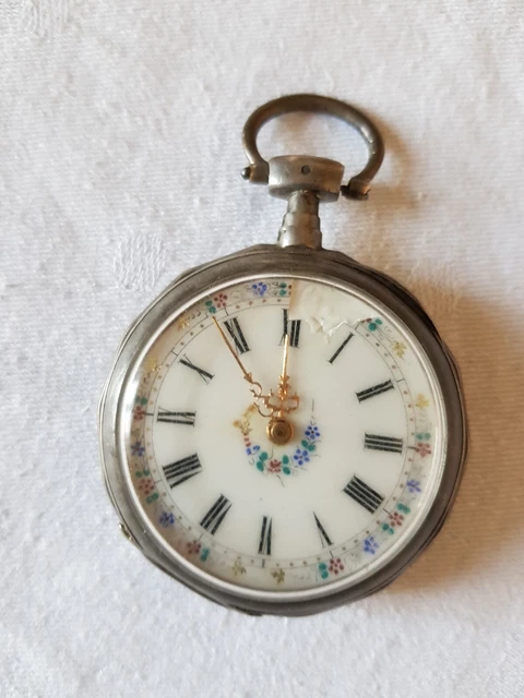 Montre a gousset argent demi chasseur – montre de poche gousset