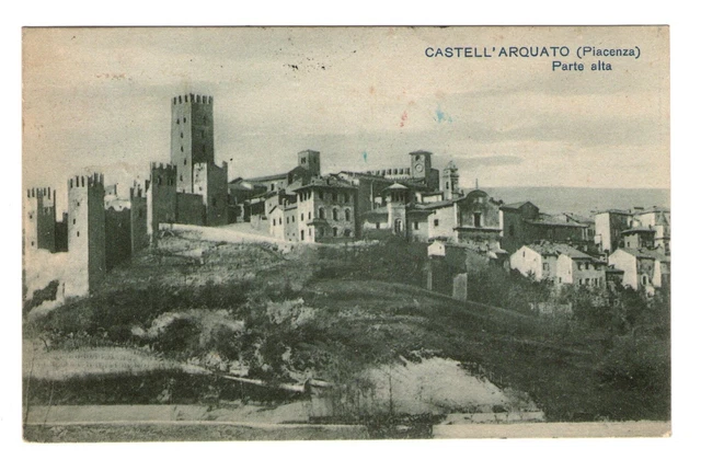 Cartolina - Regno - 1930 - Castell'Arquato (Piacenza) - Parte alta - FP - VG