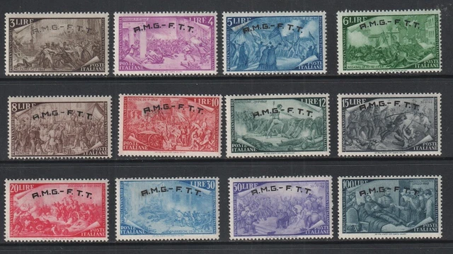 Italy AMG-FTT Trieste Sc #18 - 29 Complete MNH OG CV $138.75