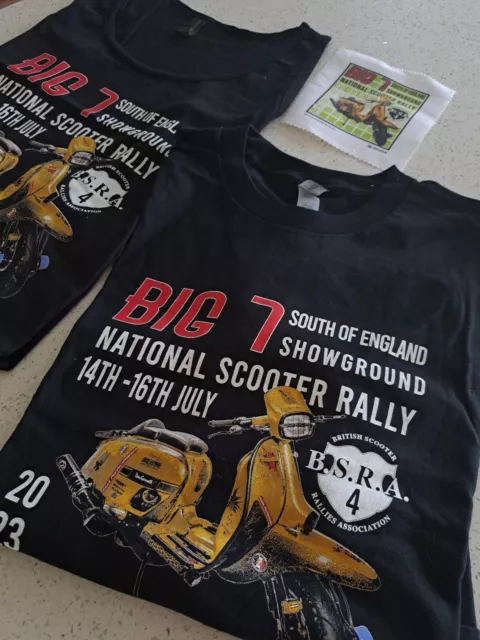 Big 7 National Scooter Rally 2023 Merchandise ◉ Patches ◉ T Shirts ◉ Vest Tops